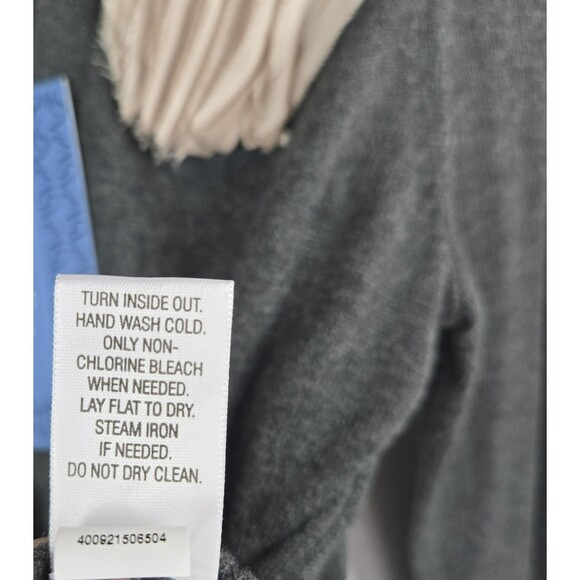 Simply Vera Vera Wang Women's Small Charcoal Heathered Cardigan Sweater NWT - Picture 8 of 10
